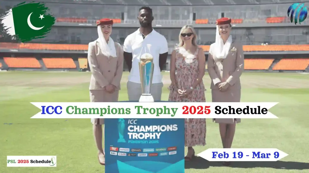 ICC Champions Trophy 2025 Schedule