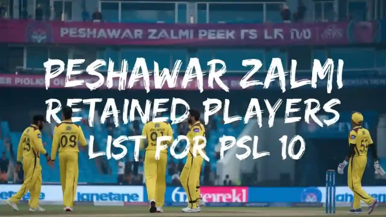 PESHAWAR ZALMI retained players 2025 , PSL 10