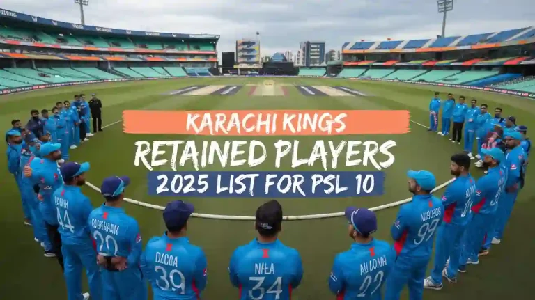 Karachi Kings Retained Players 2025 List For PSL 10