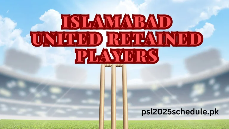 islamabad united retained players