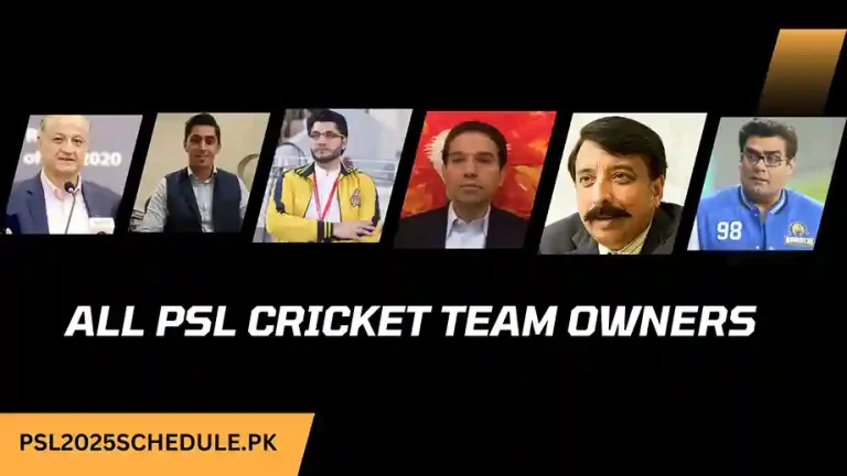 All PSL Team Owners