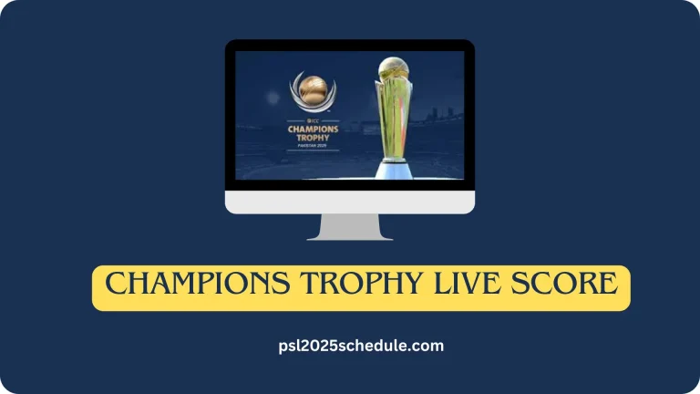 Champions trophy live score