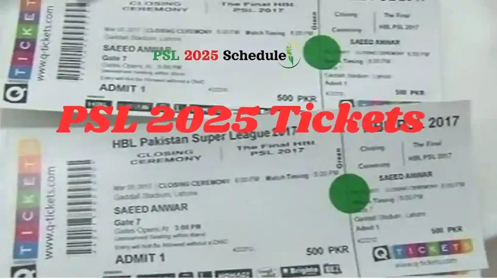 PSL 2025 Tickets