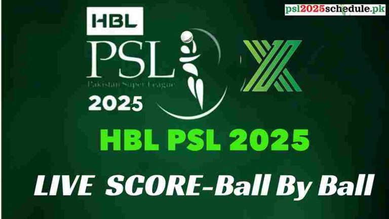 PSL live score 2025