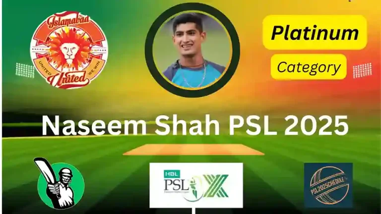 Naseem Shah - PSL 2025